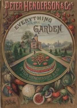 Victorian catalog showing carpet bedding